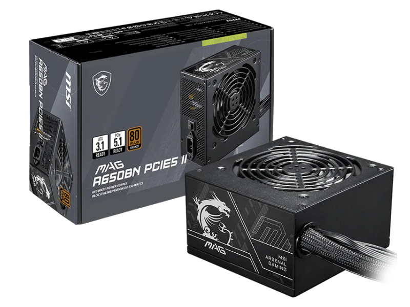 MSI MAG A650BN II 650W napajanje 5Y