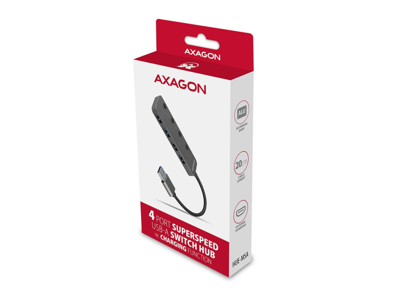 Axagon USB 3.2 hub sa prekidačima