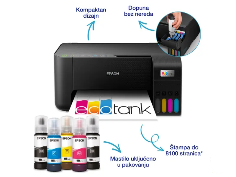 EPSON L3270 EcoTank ITS wireless multifunkcijski inkjet štampač 