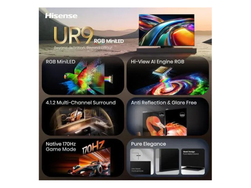 HISENSE 65 inča 65UR9S ULED RGB Mini-LED 4K UHD Smart TV