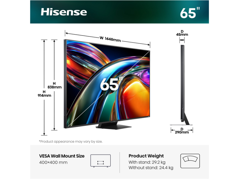HISENSE 65 inča 65UR9S ULED RGB Mini-LED 4K UHD Smart TV