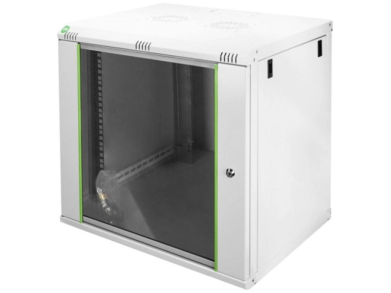 Digitus 12U wall mounting cabinet, 19"  Unique 643x600x450 mm, color grey (RAL 7035)