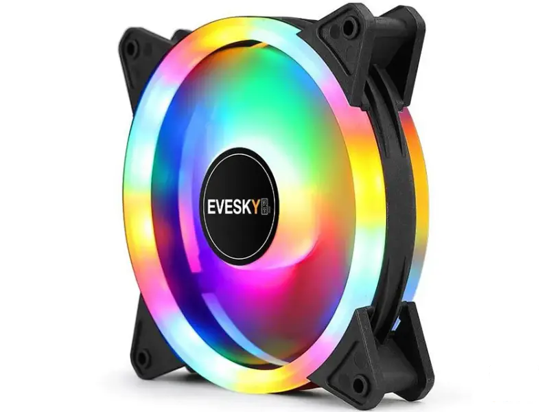 EVESKY Camo 120mm x 120mm x 25mm RGB spoljašnji i unutrašnji ventilator bulk 