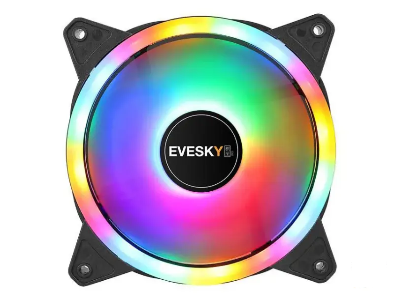 EVESKY Camo 120mm x 120mm x 25mm RGB spoljašnji i unutrašnji ventilator bulk 