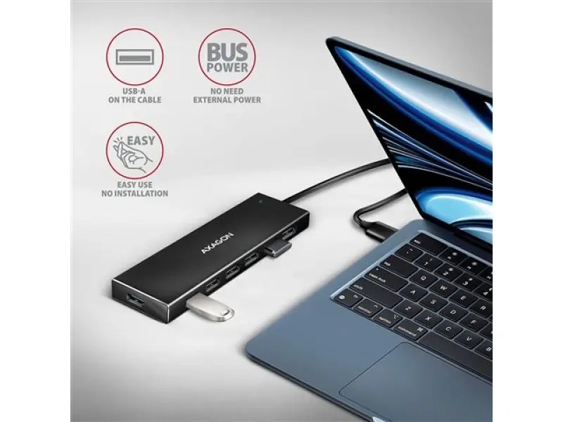 AXAGON HUE-F7A 7xUSB3.2 Hub, Charging