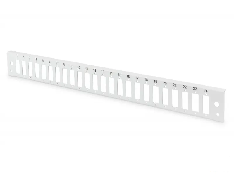 Digitus Fiber optic splice box front panel, 1U, quick lock, 24x SC DX, sivi