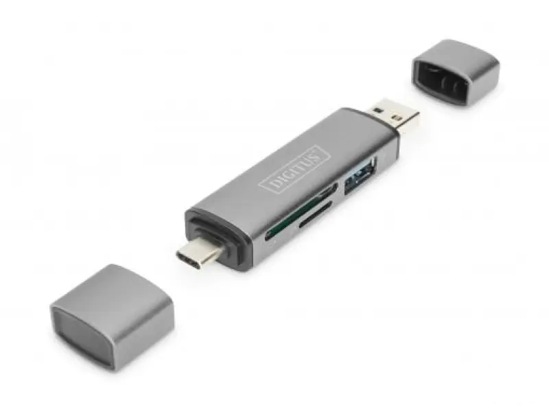 Digitus Dual Card Reader Hub USB-C/USB 3.0, OTG
