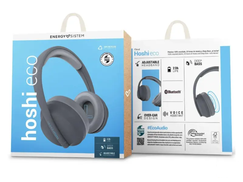 ENERGY SISTEM Hoshi ECO Cloud Bluetooth slušalice sa mikrofonom sive (M45756) 