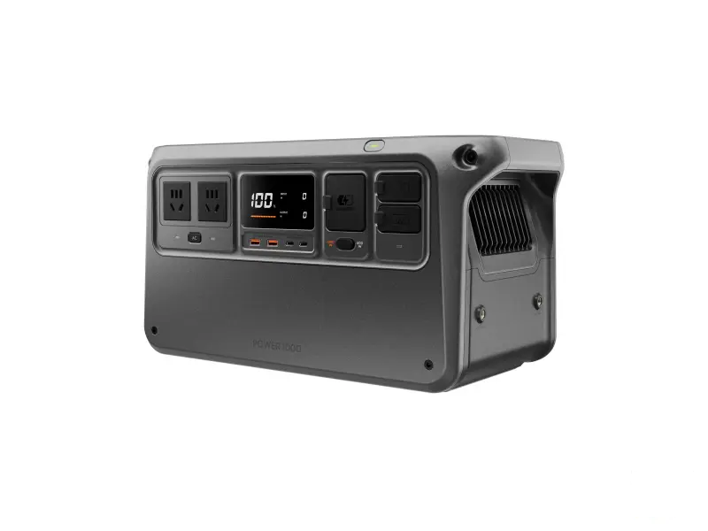 DJI Power 1000 Mini, 1kWh, AC output port x2, USB-C x1, USB-A x2, SDC x1, USB-C Retractable Cable x1