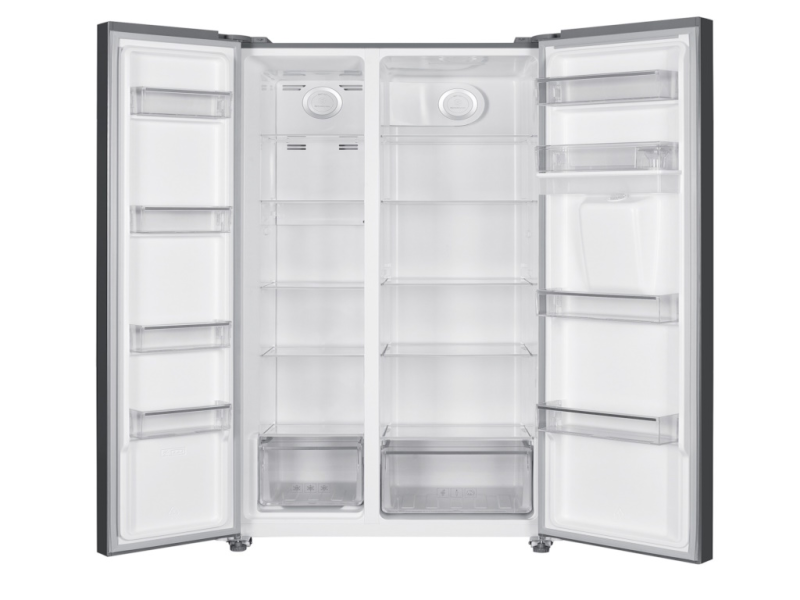 Tesla RB5210FHXE side-by-side frižider, 344l+185l, Total No Frost, dispenzer, 900x660x1770, inox