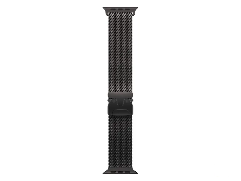 APPLE Watch Ultra2 v2 Cellular 49mm Black Titanium Case with Black Titanium Milanese Loop - M (mx5u3se/a) 