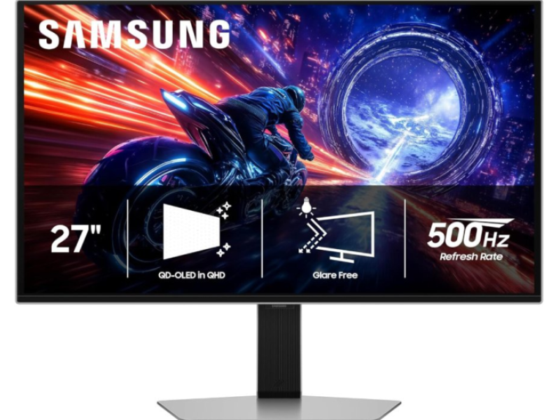 SAMSUNG 27" Odyssey OLED G6 G60SF, QHD 2560 x 1440, 500Hz, 0.03ms, DP, HDMI*2, USB Hub, HAS/PIVOT