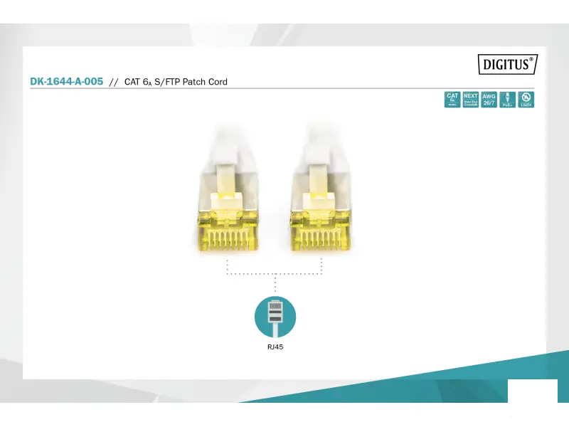 Digitus Kabl S-FTP patch Cat6A 3m sivi