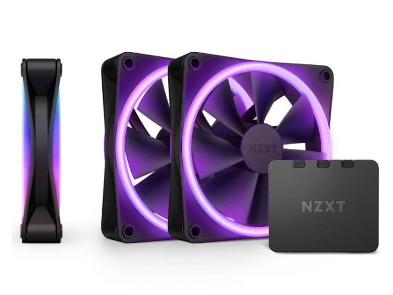 NZXT F120 RGB Duo Triple Pack 120mm ventilator crni (RF-D12TF-B1)