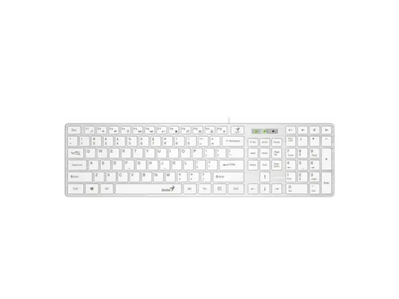 Genius 31310017414 Slimstar 126 Wired USB white YU layout