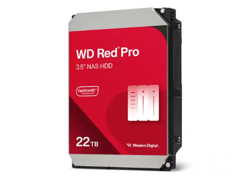 WD RED PRO NAS HDD 22TB, 3.5", 7200 rpm, 512MB cache, up to 268MB/s transfer rate