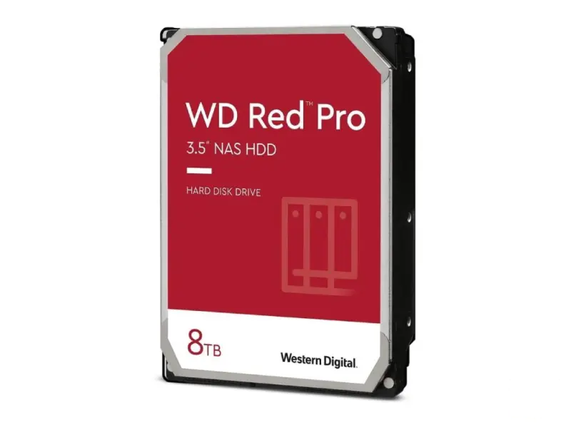 WD RED PRO NAS HDD 8TB, 3.5", 7200 rpm, 256MB cache, up to 235MB/s transfer rate