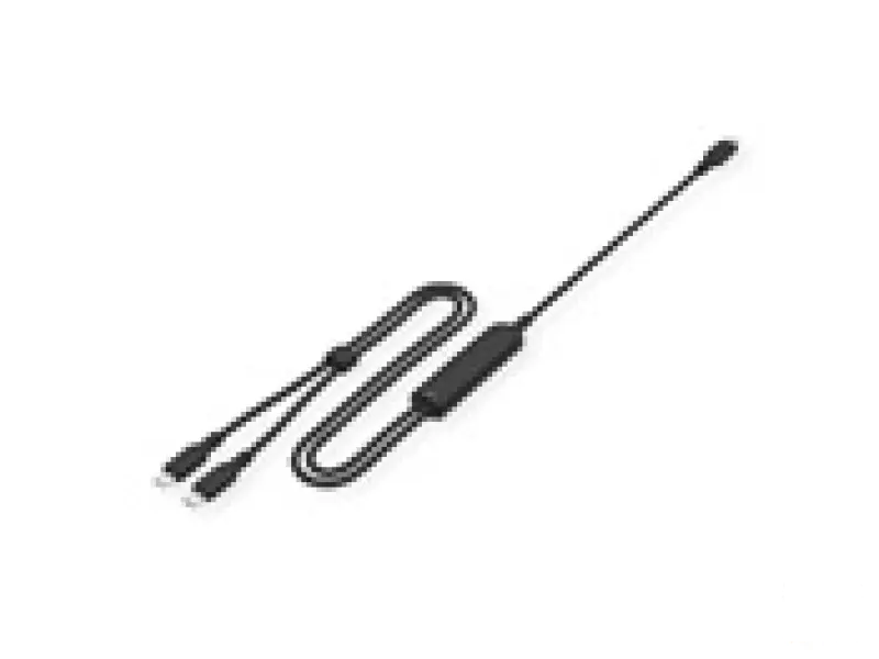Rotronic 11.99.8312-10 VALUE Y-Splitter kabl za punjenje USB 2.0 , 1x C to 2x C, max.100W, 1.8 m crni