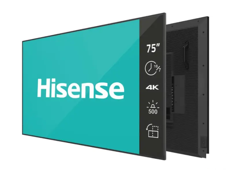 HISENSE 75 inča 75GM50D 4K UHD 500 nita Digital Signage Display - 18/7 Operation 