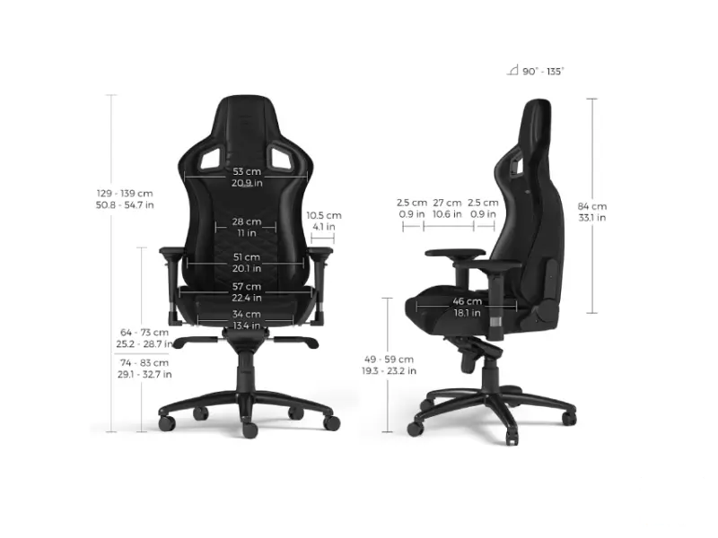 NOBLECHAIRS EPIC Gaming stolica crna 