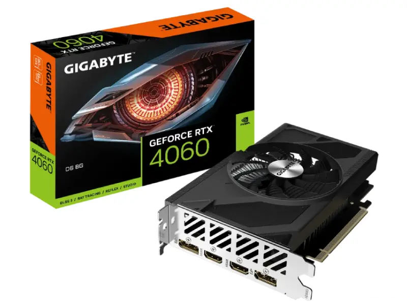 GIGABYTE nVidia GeForce RTX 4060 D6 8GB 128bit GV-N4060D6-8GD 