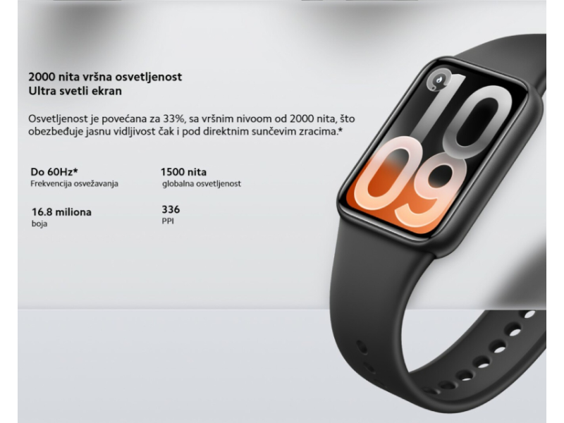 XIAOMI Mi Smart Band 10 Pro Glacier Silver (BHR08WBGL)