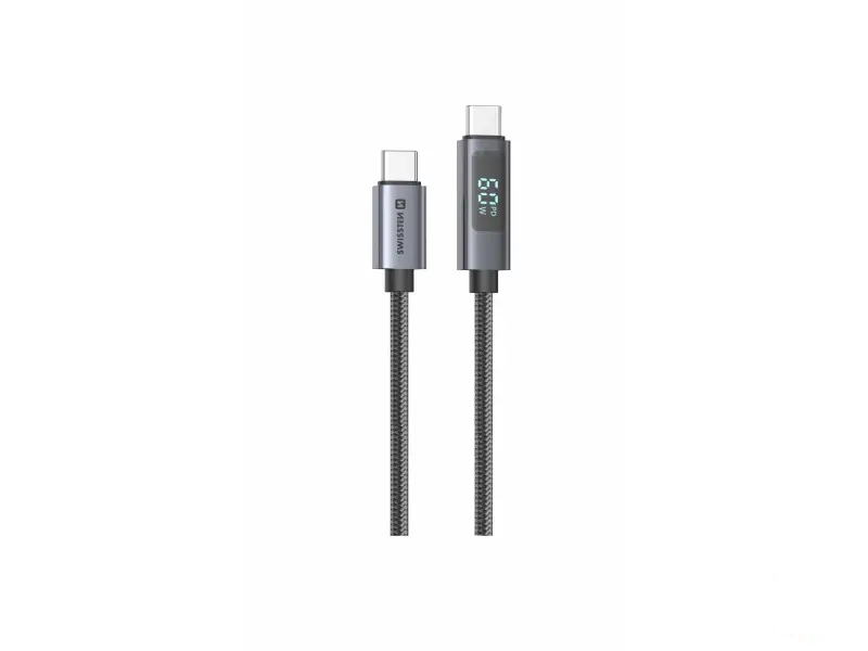 Swissten Kabl USB-C/USB-C sa LCD 1.5m