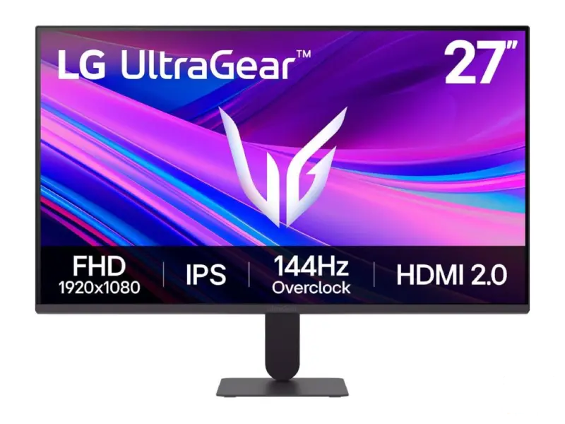 LG UltraGear IPS Gaming Monitor 27G411A-B, 27", Full HD, 144Hz(OC), 1ms MBR, 1500:1, HDMI/DP