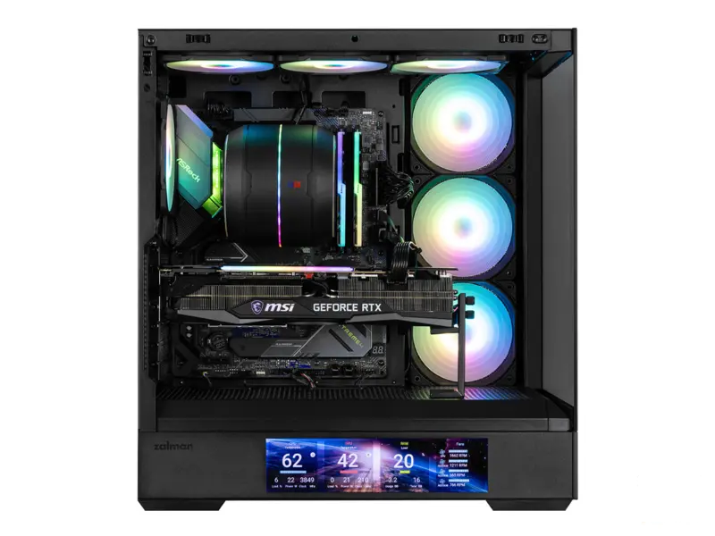 Zalman CASE P40 DS 4x120 ARGB 9.1" LCD