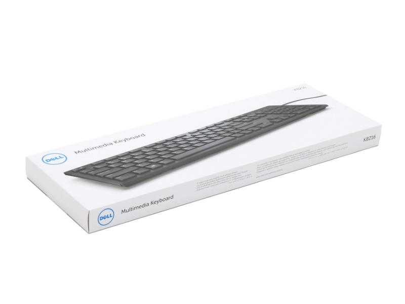 DELL OEM Multimedia KB216 USB US tastatura retail box crna