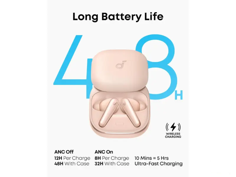 ANKER Soundcore Liberty 5 TWS ANC BT bubice sa mikrofonom roze 