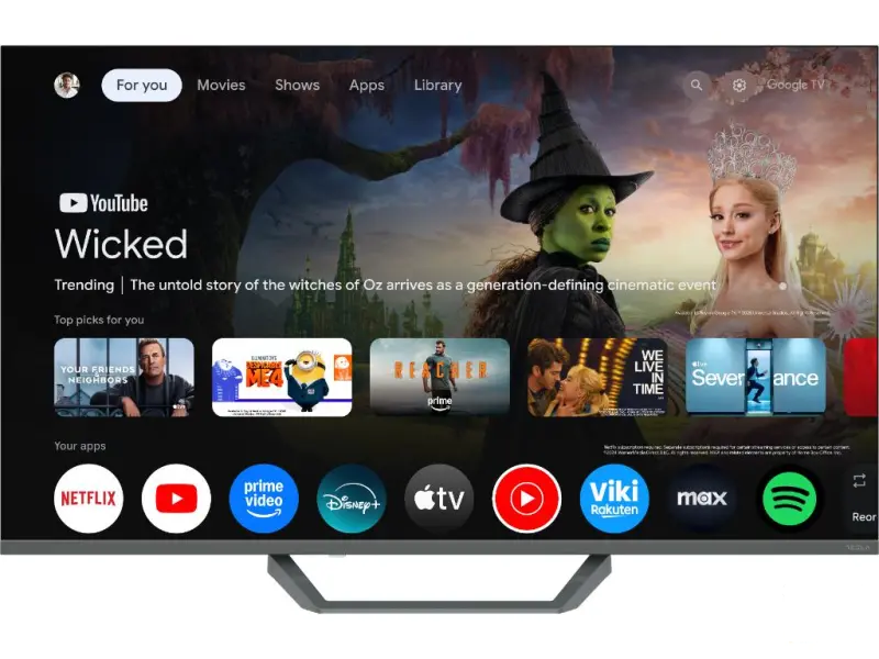 Tesla Q43E655GUS QLED TV 43" ultra HD, Google TV smart, frameless, DVB-T2/C/S2