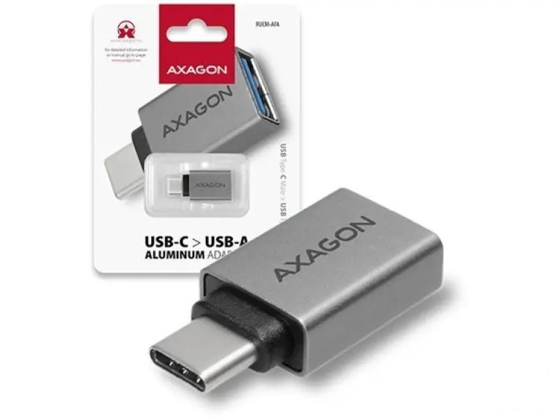 Adapter USB 3.1 Tip C na USB 3.0 Tip A (RUCM-AFA) AXAGON