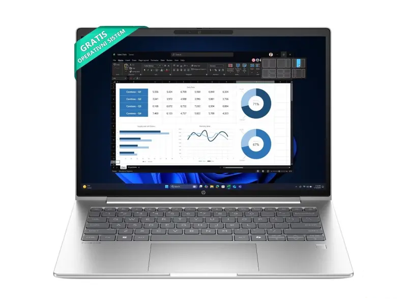 HP ProBook 4 G1ah Ryzen3 210/512GB/16GB/14" WUXGA/Integrated/NoOS/Pike Silver