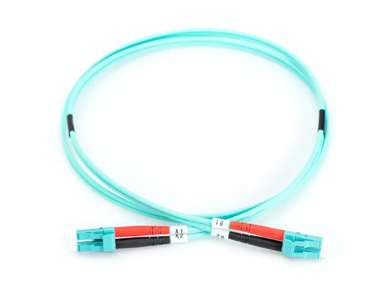 Digitus Opticki patch kabl, multimode, duplex, 3 m, OM3, LC/LC, plavi