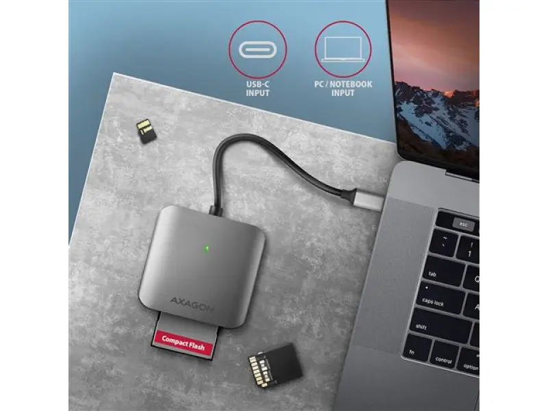 MEM CR USB 3.2 Gen 1 CRE-S3C USB-C UHS-II READER, AXA