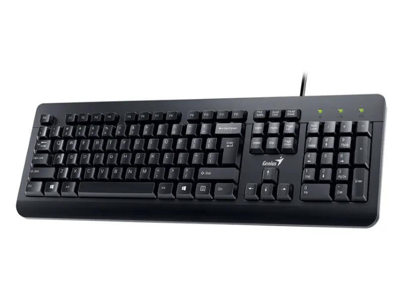 GENIUS KM-160 USB YU crna tastatura+ USB crni miš 