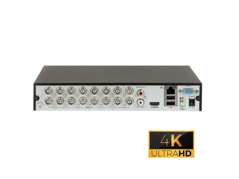 Uniview XVR 16 kanala XVR301-16Q3, 8MP Lite/5MP Lite/4MP Lite, Ultra 265/H.265/H.264, HDMI 4K, VGA, CVBS, 16 x BNC + 8 IP kanala, 1 x HDD do 16TB, audio preko koaksijalnog kabla, alarm I/O, RS485, 12VDC