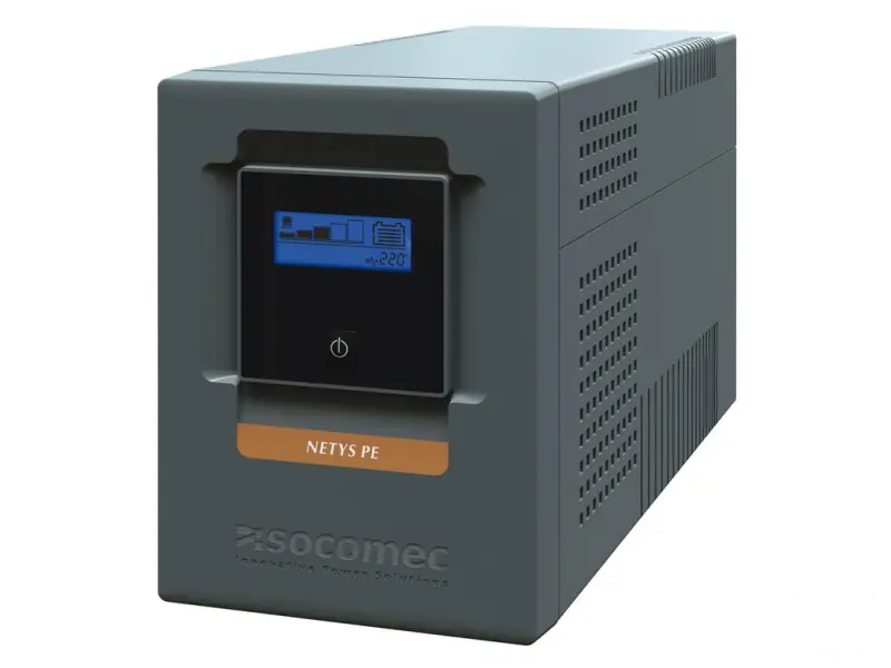 Socomec UPS NeTYS PE 1500VA/900W 230V 50/60Hz, AVR, RJ45, USB, LCD, Line interactive, Step wave