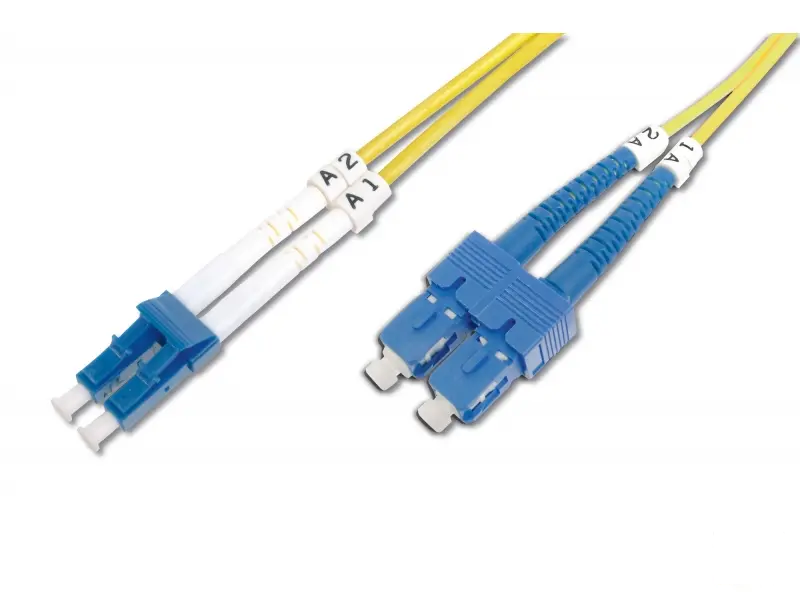 Digitus Fiber Optic Singlemode Patch kabl, duplex, LC to SC SM OS2 09/125 µ, 3 m