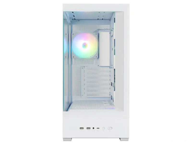 Zalman CASE P40 DS White 4x120 ARGB 9.1" LCD