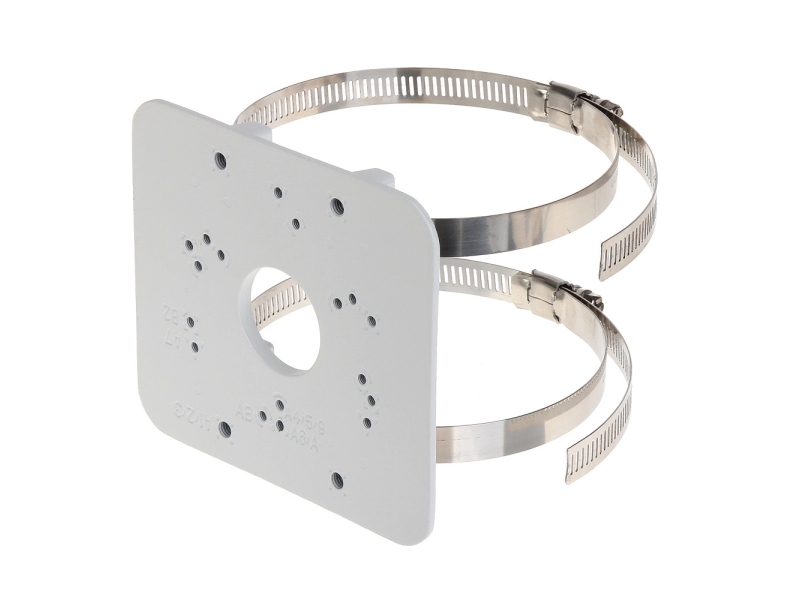 Dahua Dozna PFA152-E Dahua aluminijski stubni nosač kamere; nosiva ploča V x Š 120 x 90 mm; dvije šelne, za stubove promjera 80 do 130 mm