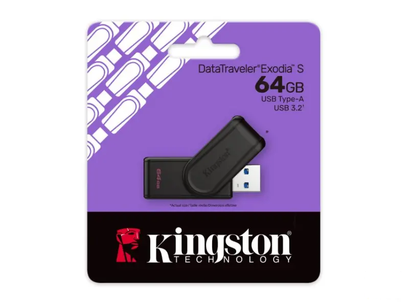 KINGSTON 64GB DataTraveler Exodia S USB 3.2 Gen1 DTXS/64GB 