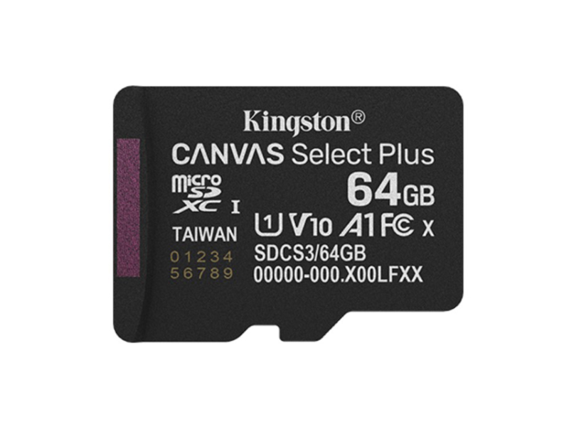KINGSTON Memorijska kartica U1 V10 SDXC 64GB Canvas Select Plus G3 100R A1 SDCS3/64GBSP