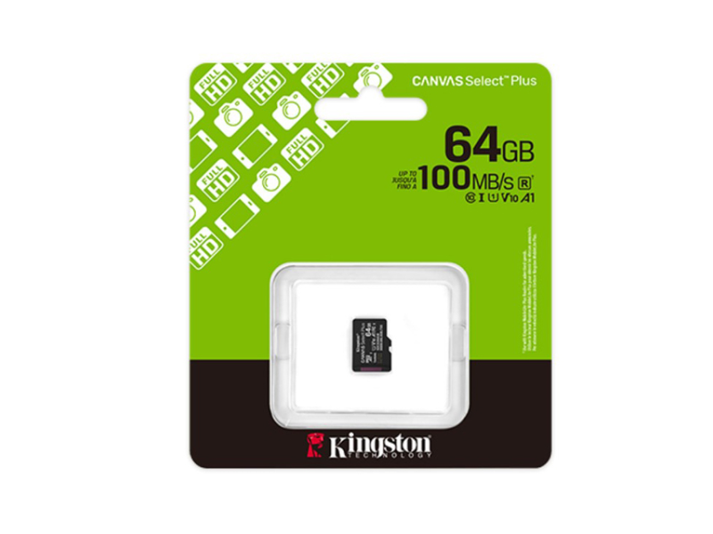 KINGSTON Memorijska kartica U1 V10 SDXC 64GB Canvas Select Plus G3 100R A1 SDCS3/64GBSP