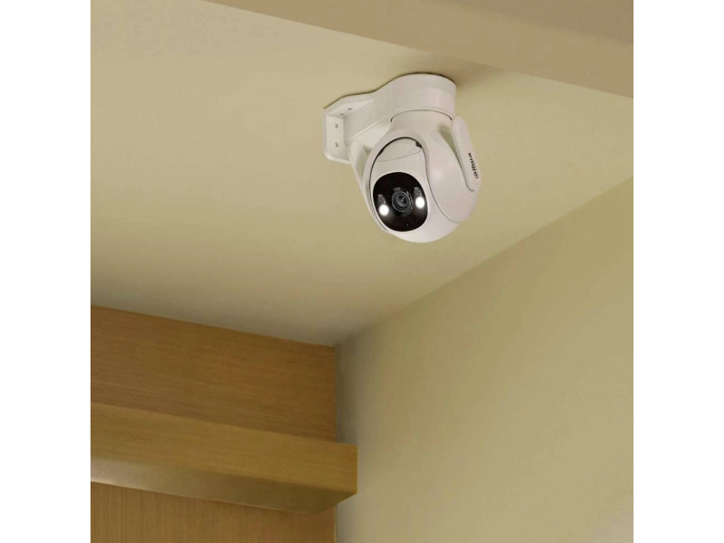 Dahua Kamera 5MP DH-IPC-P5BP-PV-0360B Wi-Fi PT, Smart Dual Light, objektiv 3.6 mm, IR/LED domet do 30 m, ugrađen mikrofon i zvučnik, dvosmjerna audio veza, DWDR, AI detekcija ljudi/vozila, Auto Tracking, MicroSD do 256GB, RJ45/Wi-Fi 6, napajanje 12VDC, IP65