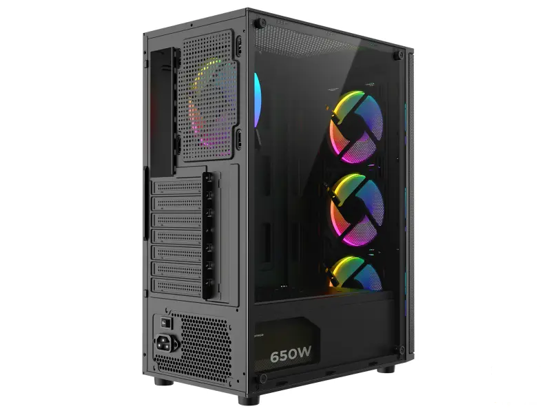 Rampage CASE HELIOS Mesh 4x120mm ARGB 650W 80+ Bronze