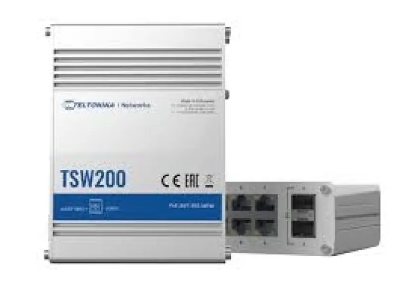 Teltonika Switch TSW200 8 10/100/1000 PoE+, 2 SFP ports