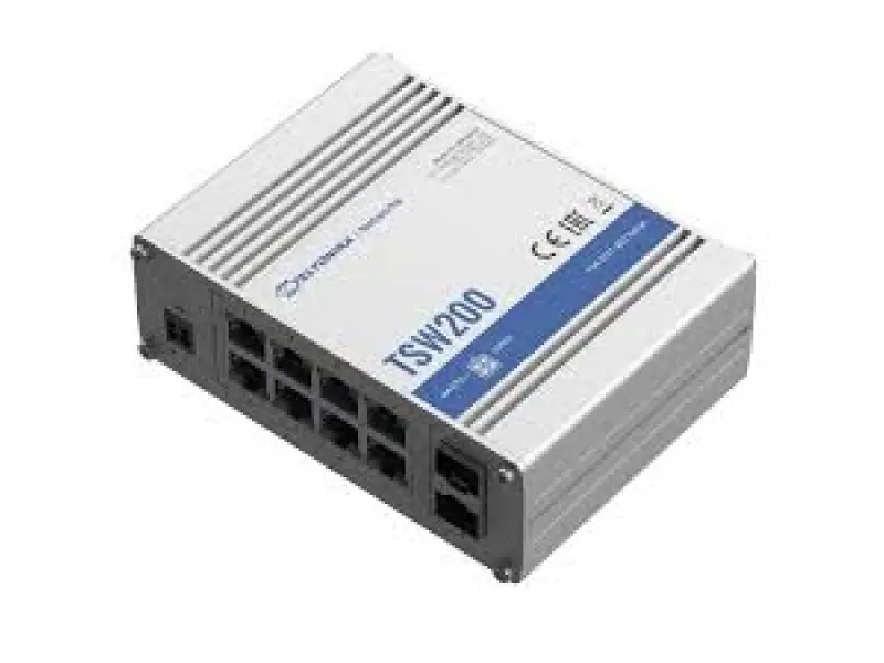 Teltonika Switch TSW200 8 10/100/1000 PoE+, 2 SFP ports