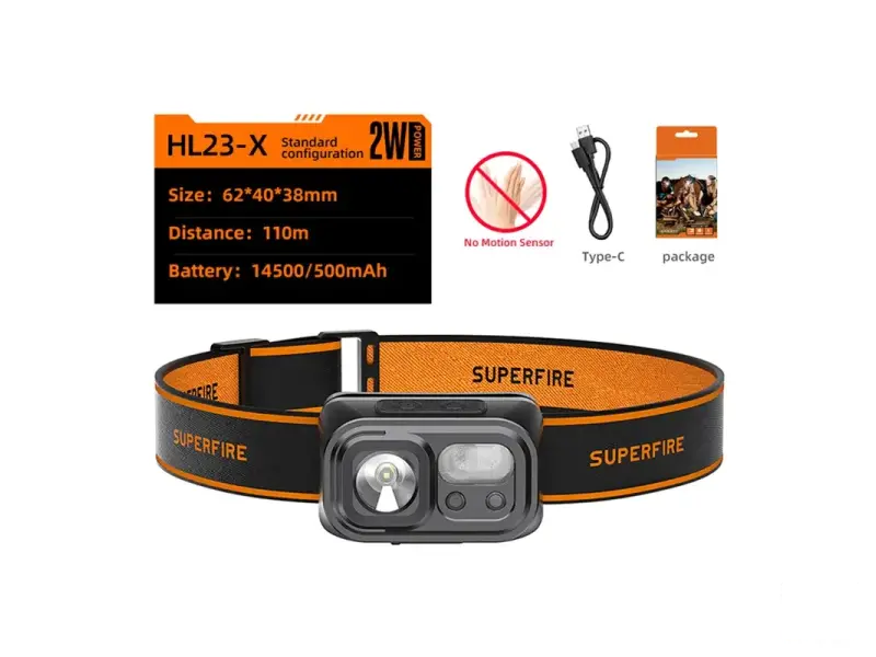Superfire Headlamp HL23-X Superfire 116lm
